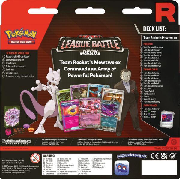 2025/10/1002227005.jpg Team Rocket's Mewtwo EX League Battle Deck